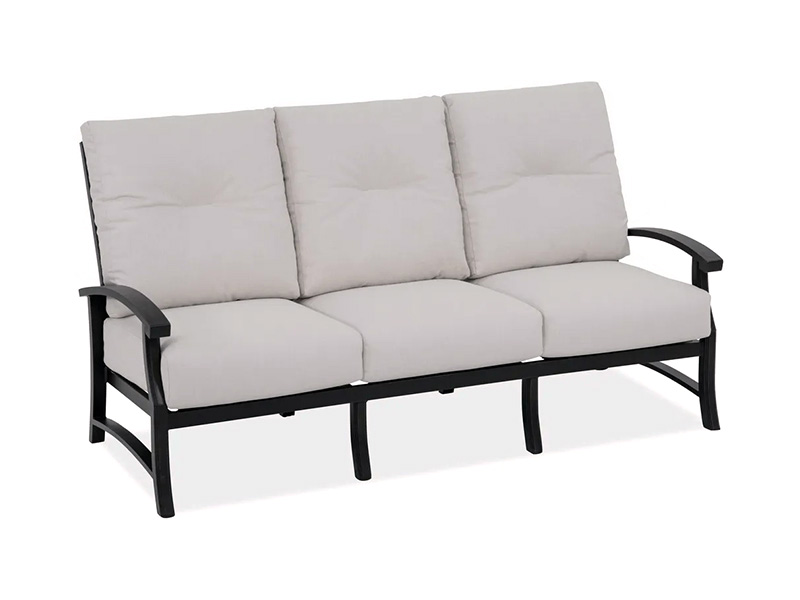 Lodge  Aged Bronze Aluminumwith Cushions Patio Sofa
