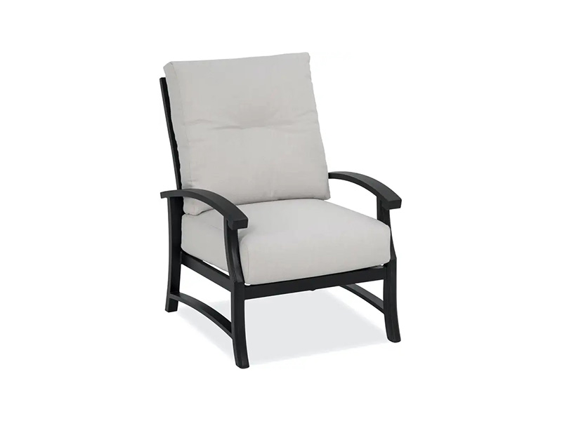 Lodge  Aged Bronze Aluminumwith Cushions Patio Club Chair
