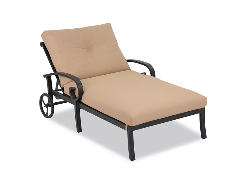 Solstice Aluminum with Cushions Double Chaise Lounge Solstice Aluminum with Cushions Double Chaise Lounge