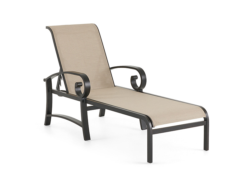 Solstice Aluminum with patio Sling Chaise Lounge