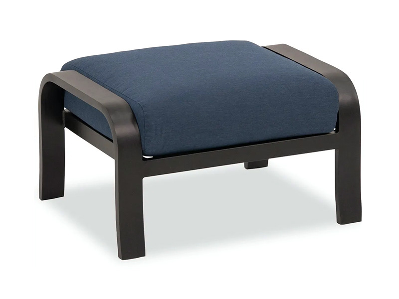 Solstice Aged Bronze Aluminumwith Cushions Patio Ottoman