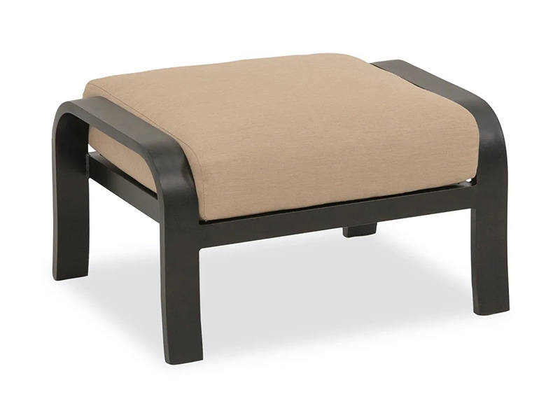 Solstice Aged Bronze Aluminumwith Cushions Patio Ottoman