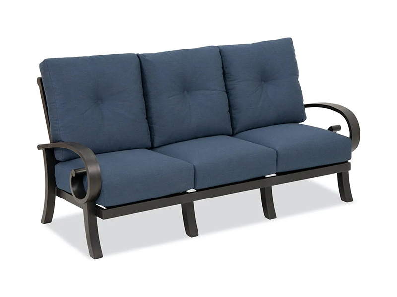 Solstice Aged Bronze Aluminumwith Cushions Patio Sofa