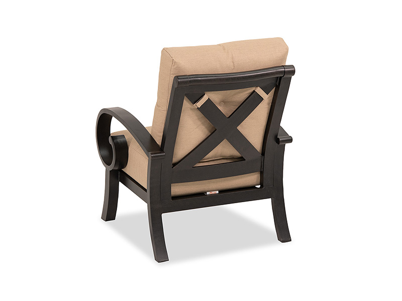 Solstice  Aged Bronze Aluminumwith Cushions Patio Club Chair