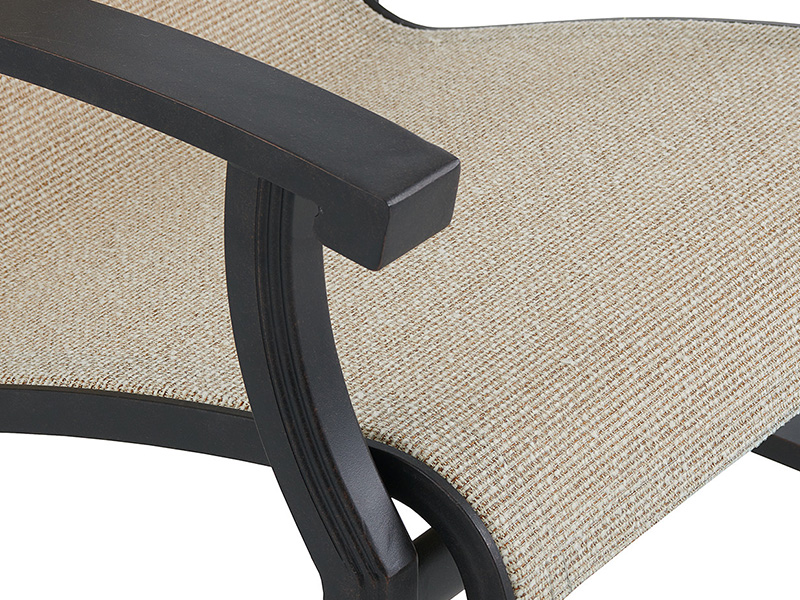 Lodge Aged Bronze Aluminum with Sling Dining Chair