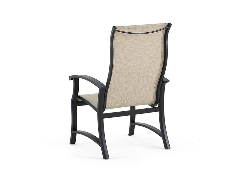 Lodge Aged Bronze Aluminum with Sling Dining Chair