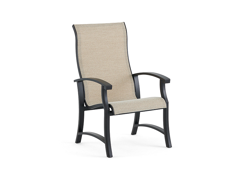 Lodge Aged Bronze Aluminum with Sling Dining Chair