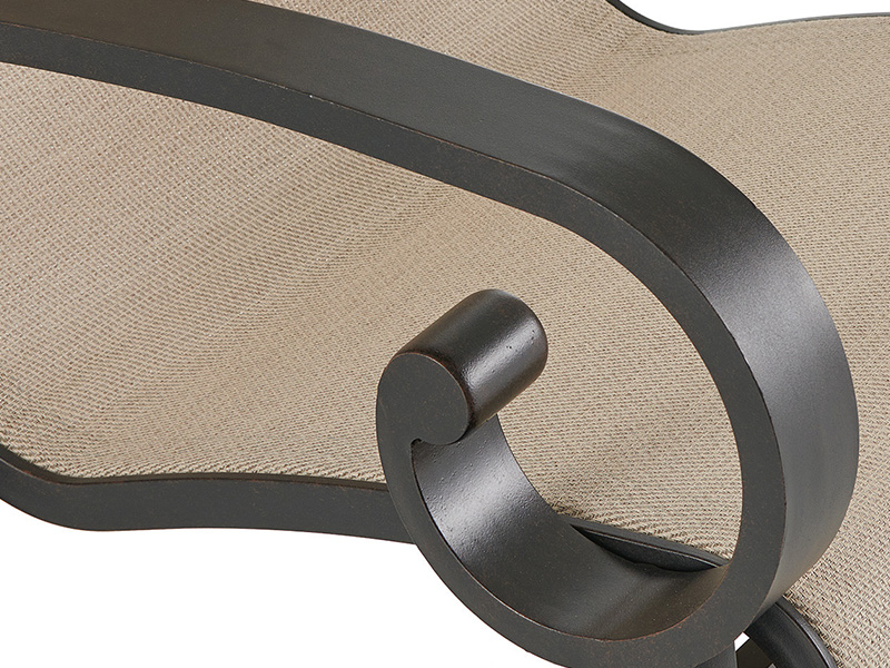 Solstice Aged Bronze Aluminum with Sling Dining Chair